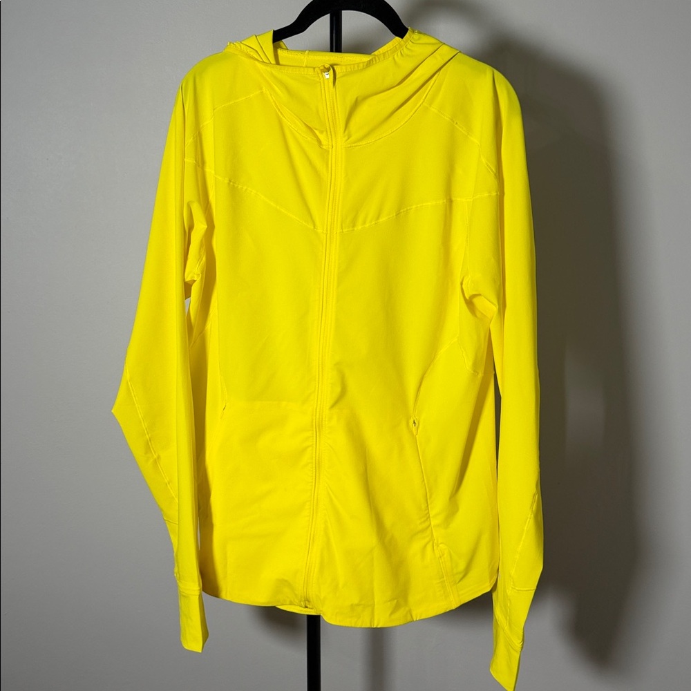 NWOT New Lululemon Mist Over Windbreaker Sonic Yellow - Picture 11 of 12